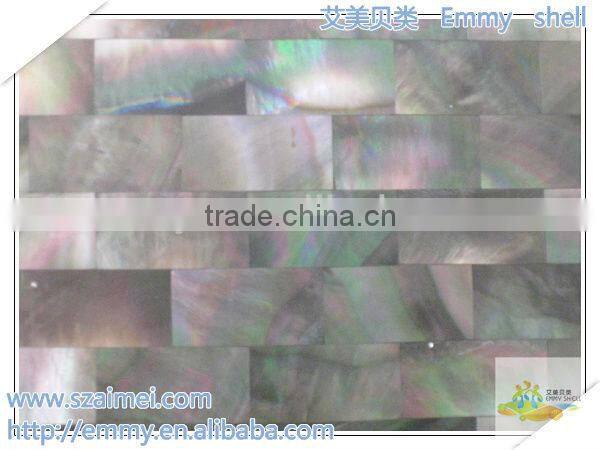 Brick shell mosaic tile gray mother of pearl mosaic wall tile