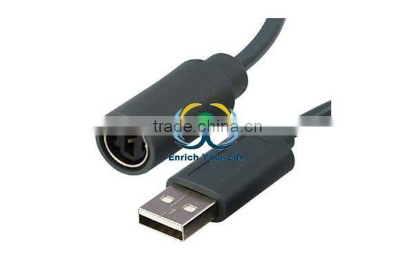 Wired USB Breakaway Cable Cord Game Controller Adapter for XBOX 360
