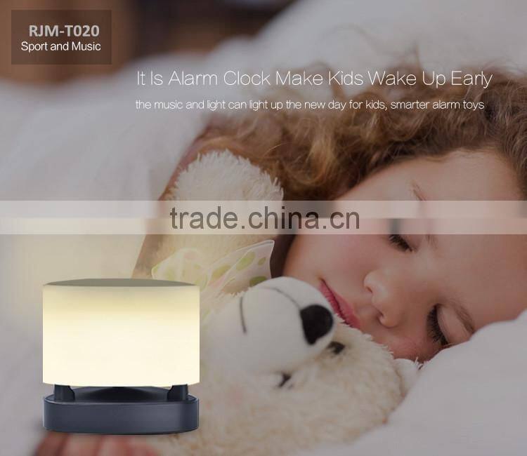 Mini Bluetooth Speaker Smart LED Bed Light Lamp Wireless Music Player