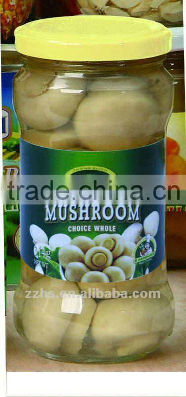 Canned Mushroom in Jars