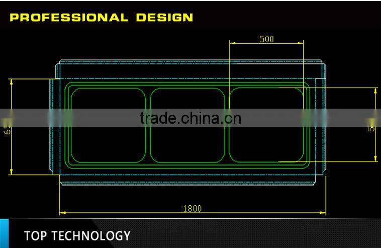Adjustable feets separated assembled commercial stainless steel kitchen sink cabinet with platform backsplash with factory suppl