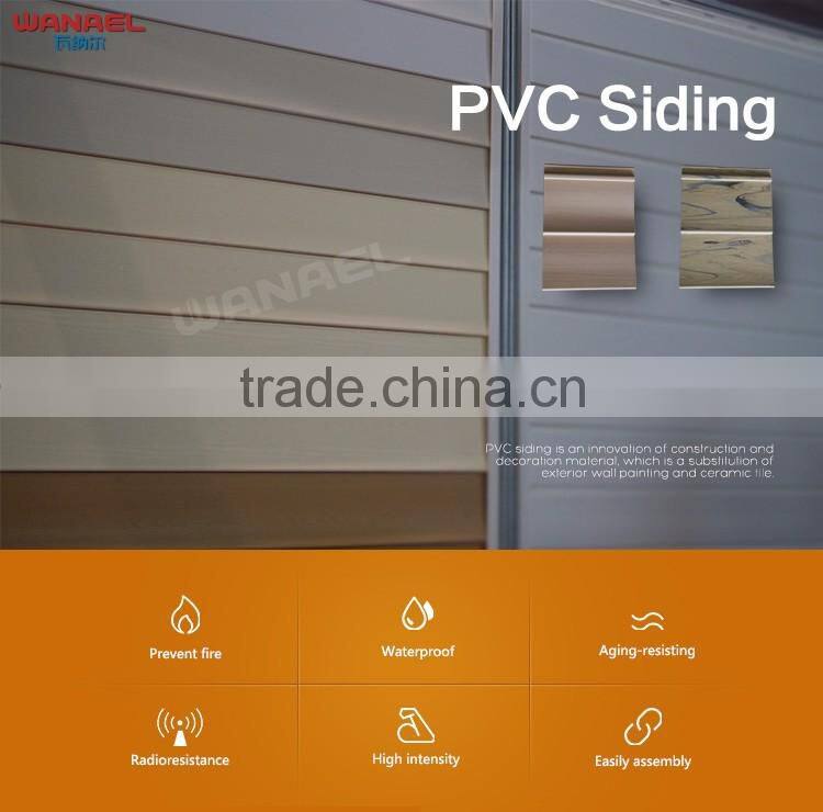 Composite exterior plastic PVC lumber wall siding