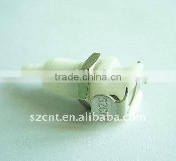 Plastic gas path medical connector