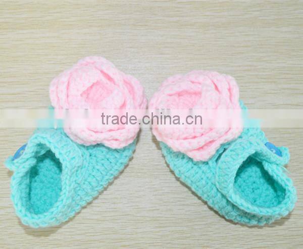 2015 best selling hand made crochet baby sandal shoes pattern