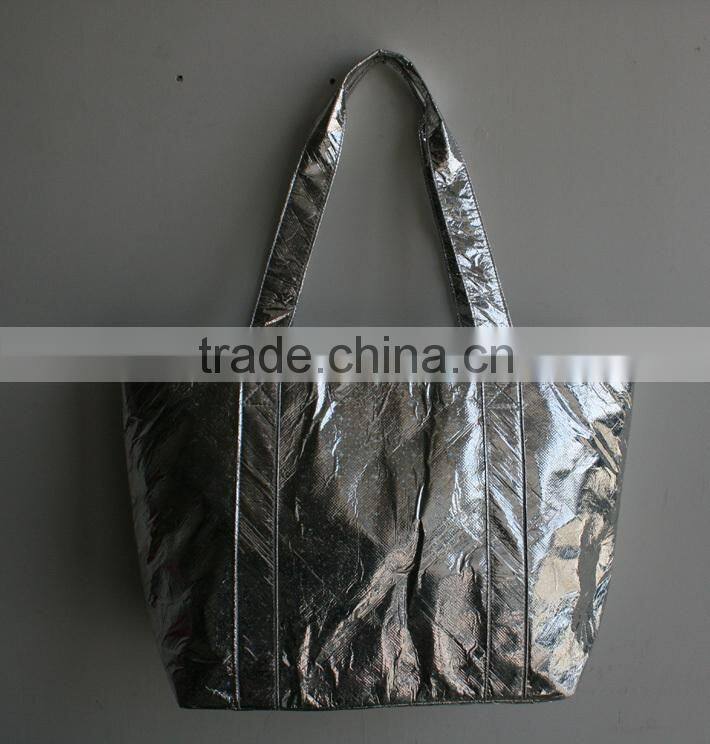 Non woven metallic cooler bag for frozen food