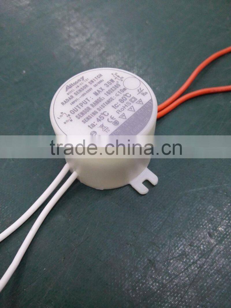 smart ceiling mounted motion sensor switch 35w 220v round shape PIR sensor