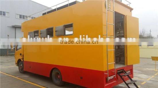 Fast food truck with cook equipment