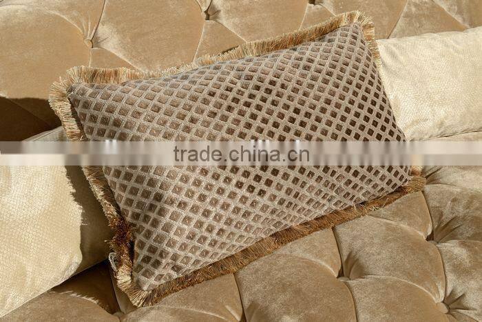 Button Tufted Upholstered Fabric Corner Sofa DH034