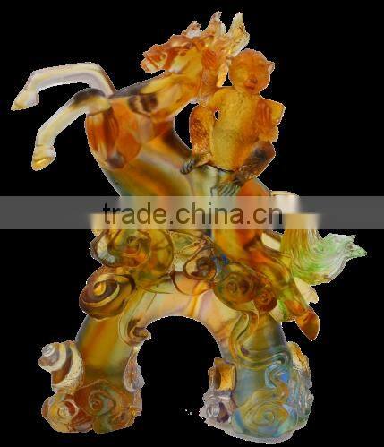 lucky monkey 2016 Chinese new year mascot liuli crafts