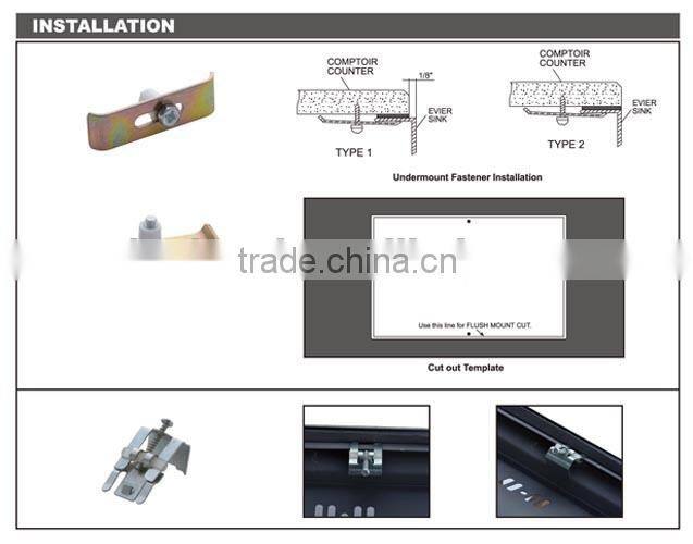 classic style silver plastic kitchen sink 4540