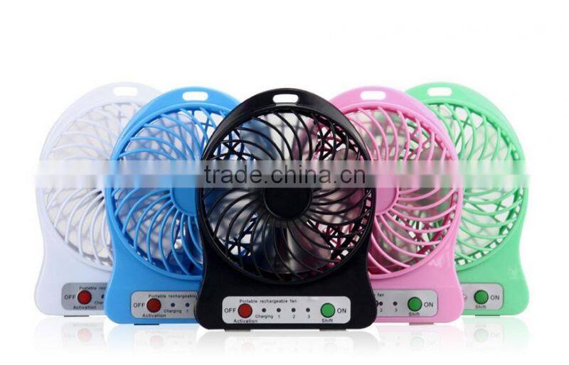 2016 Hot-Sale high performance DC 5V portable mini cooling fan ,rechargeable usb fan