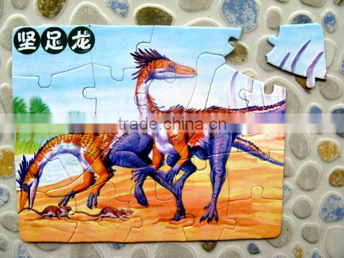 Custom printing logo lingzhi crystal puzzle building block children foam floor puzzle design