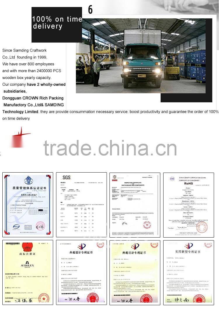 New Luxury Wooden Jewellery Watch Window Display Gift Box Piano Finish 824 -2.5k