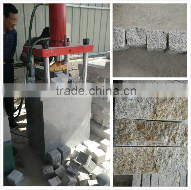 Hydraulic stone splitter machine for natural surface stone