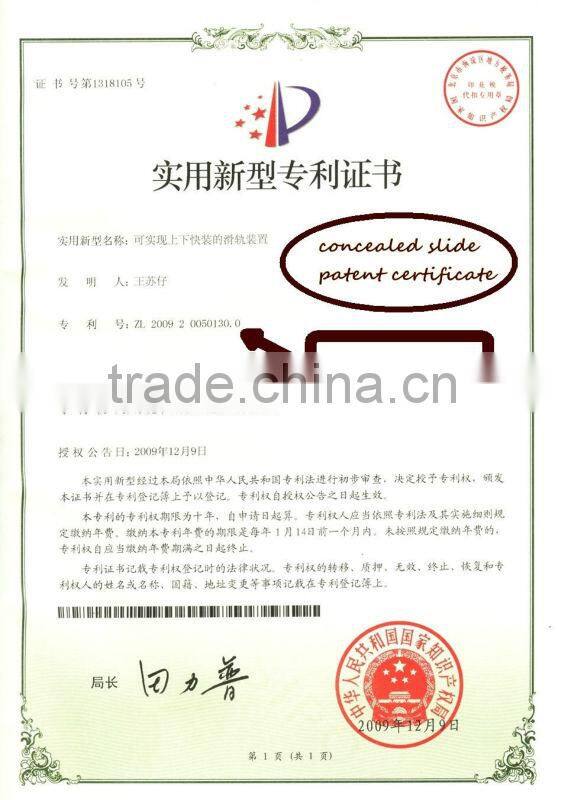 drawer rails/hanging drawer rails/hanging drawer slides