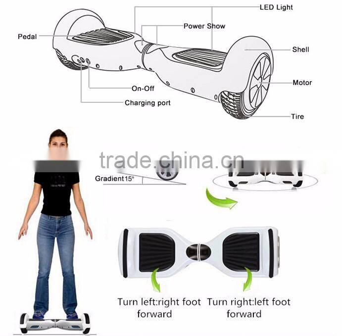 China Htomt smart 10 inch 2 wheel self balancing electric scooter