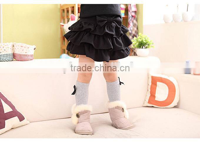 2015 Newest Korea Style Baby Kids Skirt Fall And Winter Woolen Fashion Layered Girl Mini Skirt For Children Wholesale ST40828-8