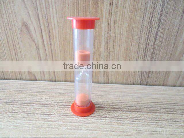 mini plastic sandglass/hourglass/3 minites sand timer
