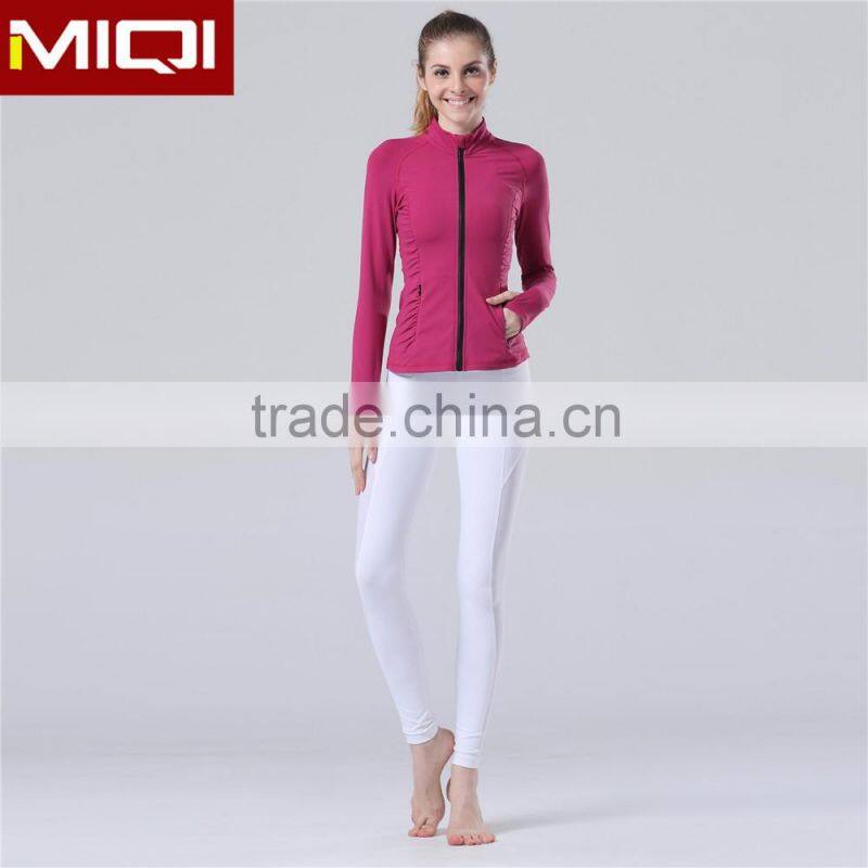 (Factory) wholesale body fit yoga wear sports active wear women yoga wear type sports jackets
