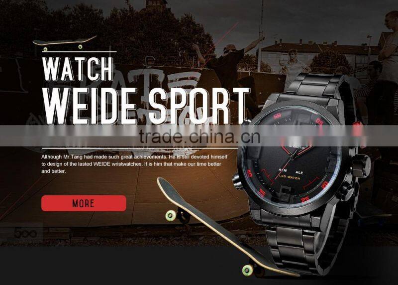 2015 Weide new product alibaba china fashion stainless steel Led watch WH2309