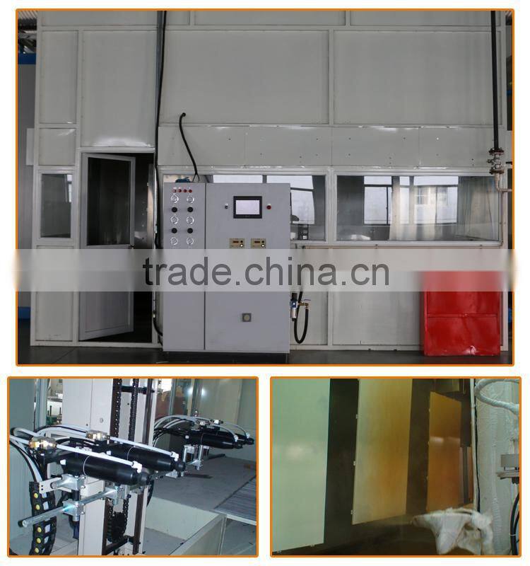 Automatic electrostatic liquid painting line