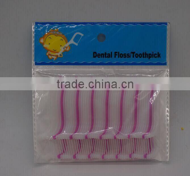 2015 new year good sale bulk dental floss, toothpick floss