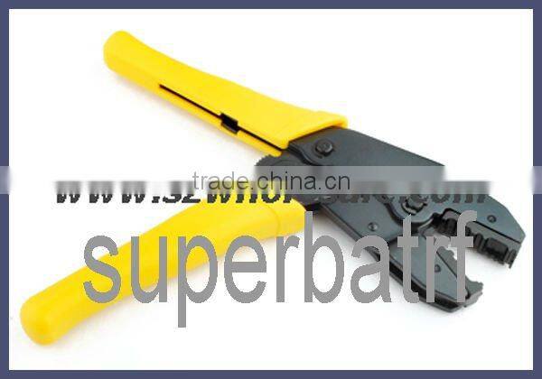 Ratchet Crimper crimping tool locking pliers for coaxial cable RG174 RG316 RG179 Belden 8218