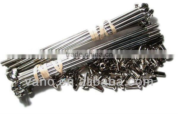Stainless Steel 10G Motorcycle Spokes and Nipples
