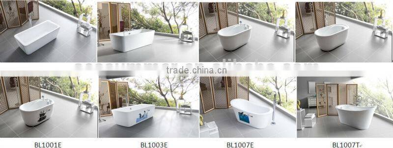 Top sale Seasummer Acrylic overflow bathtub manufacturer with mix valve shower