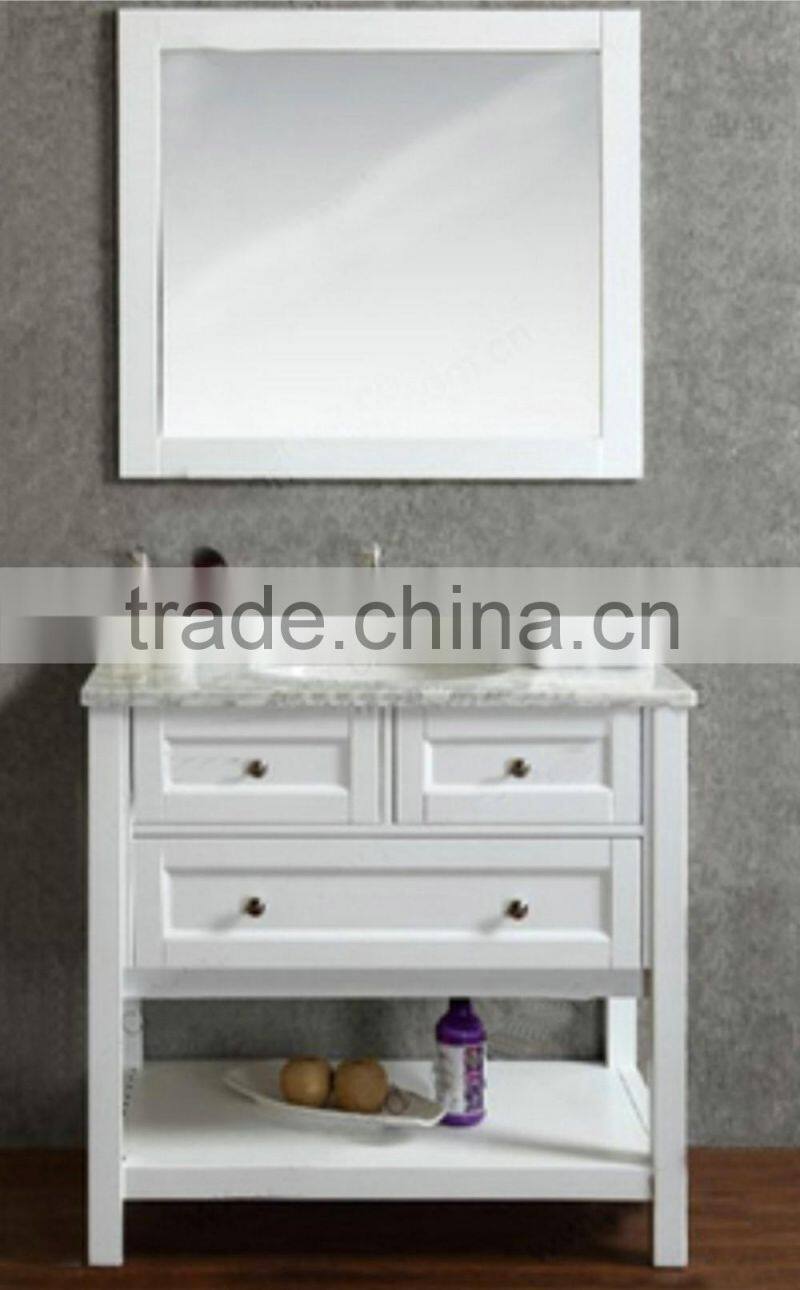 modern hung white waterproof european style bathroom vanity RA311