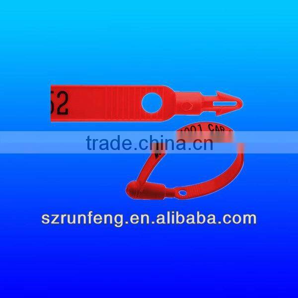 Plastic cable tie with label