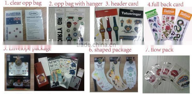 Personality Body Art temporary Tattoo Sticker for Hand