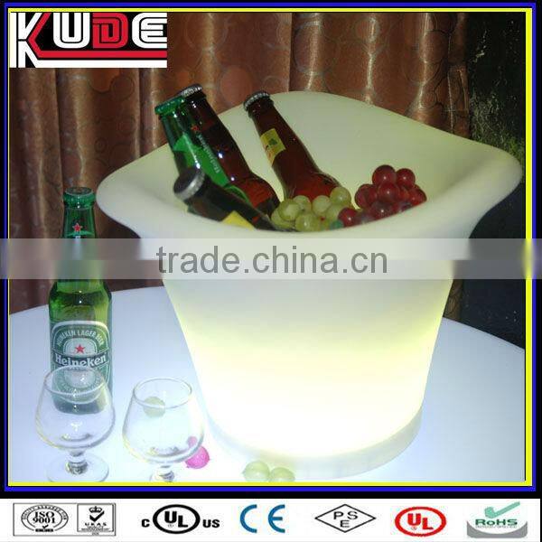 LED Luminous color changing bar ice bucket/plastic champagne ice bucket/new ice bucket