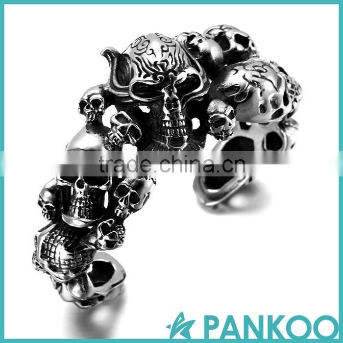 Wholesale Retro fashion classic series of various punk shape Tai silver and titanium unisex atmosphere necessary publicity brace