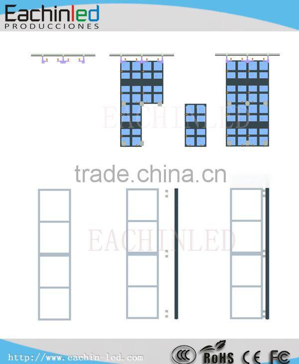 Full Color Video Electronic Outdoor Curtain LED Display P8