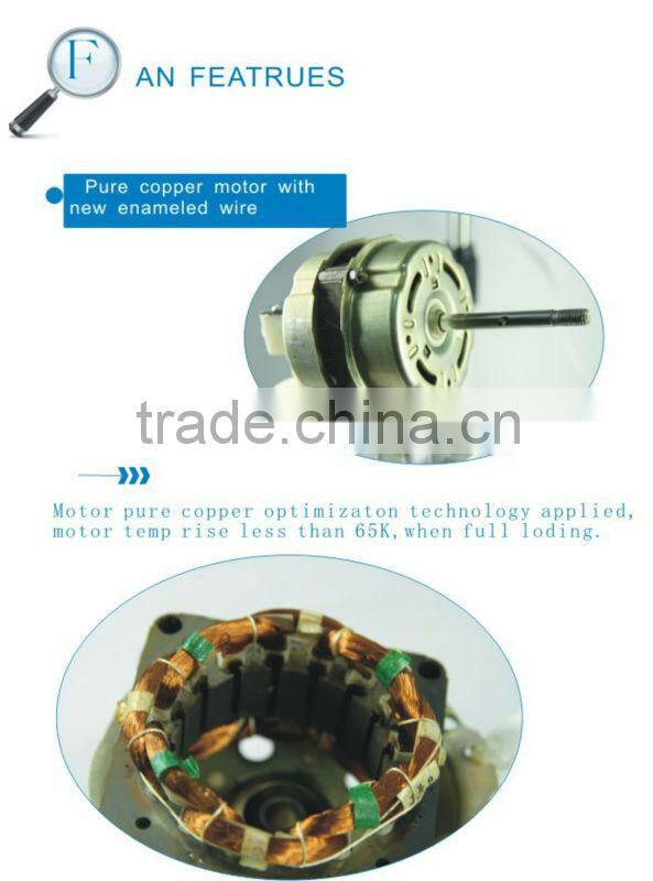 Oscillating wall mounted fans with remote control