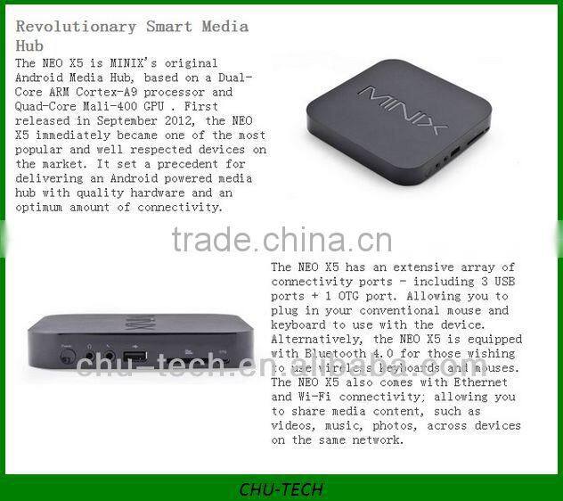 MINIX NEO X5 Android PC Android TV Box RK3066 Dual Core 1G RAM Bluetooth RJ45 HDMI TF 16GB