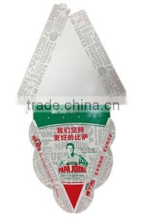 customized food grade triangle pizza box