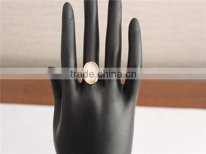 JSY jewerly rings sets 18k yellow gold rings cat eye gemstone ring