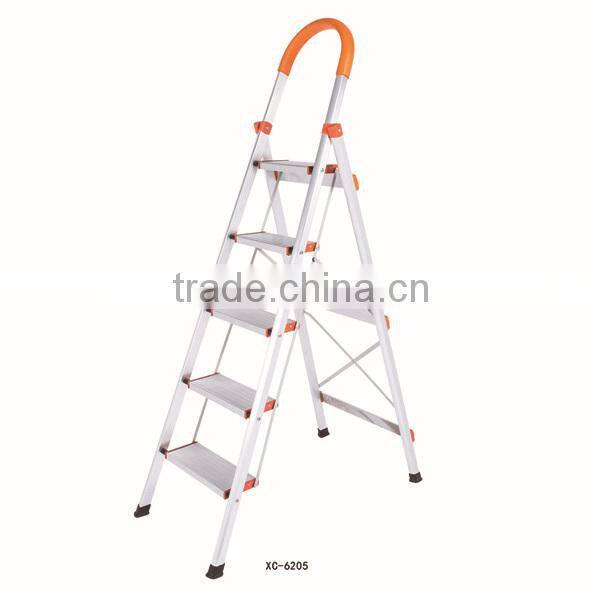 Safety Aluminium Step ladders with 5 steps XC-6205