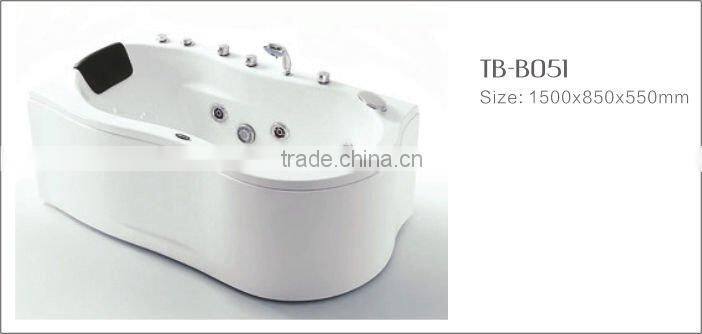 indoor spa bathtub with whirlpool massage & air bubble