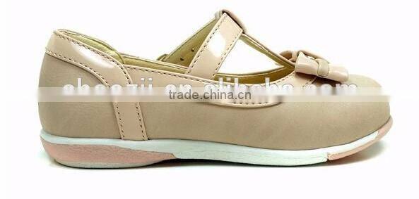 Guangzhou Wholesale Fancy Girls Princess Dress Shoes with T Strap