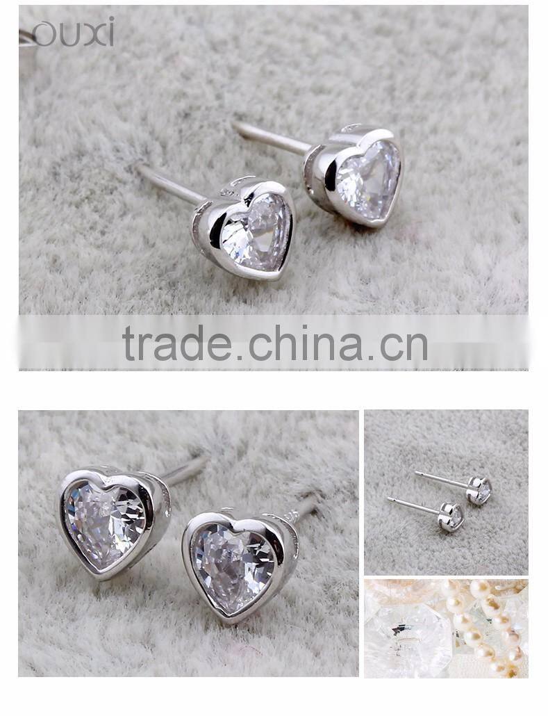 OUXI 925 sterling silver jewelry wholesale Made With Crystal Y20192