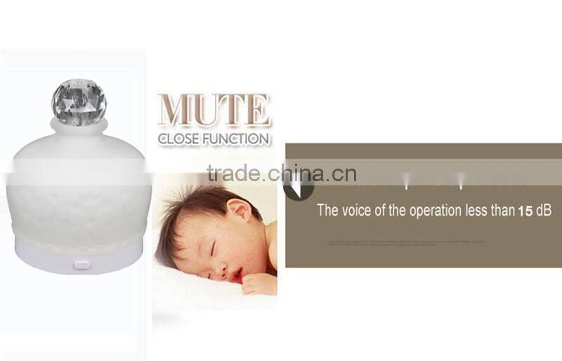 Newest Polystone USB/Battery-powered Fan Aromatherapy Diffuser,Mini Oil Diffuser,Portable Oil Dispenser w/7-color-change Light