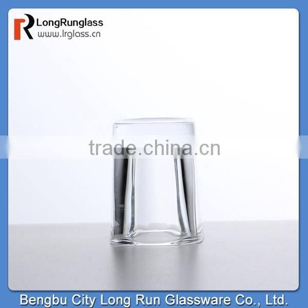 LongRun anhui whole sale square wine glass with heavy base
