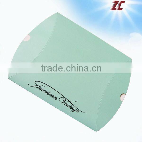 Blue Foldable Paper Pillow Box of Display Box for Display Factory Direct Sale