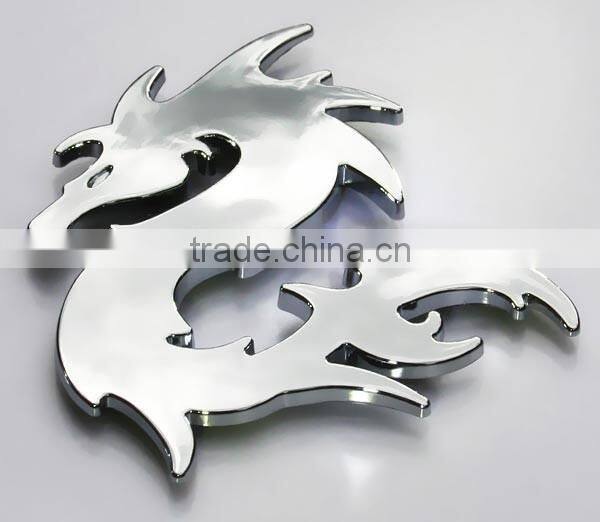 Plastic Chrome Dragon emblem