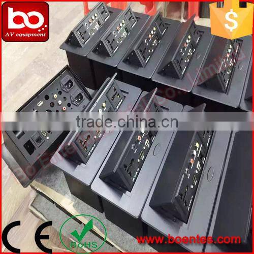Customized Pop Up Desktop Socket with Audio Video for Indonesian Market