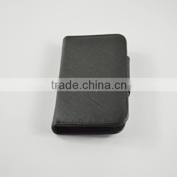 2014 Wholesale leather flip case for LG F90 with two credit card slots