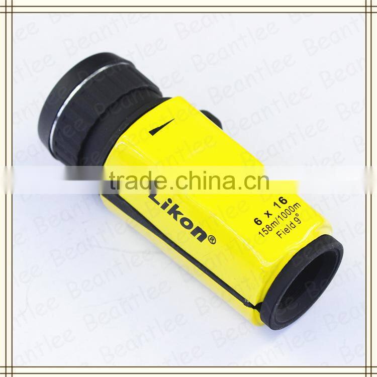 The fashionable 6x16 mini cute pocket monocular telescope for kid watch